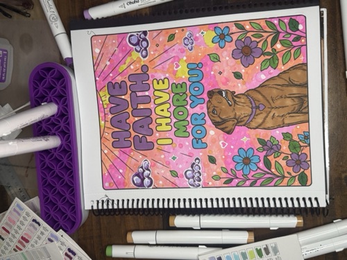 Community coloring — Have Faith. I Have More For You