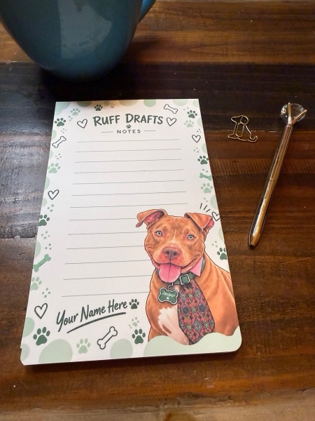 Jade Eyes notepad featuring Jasper
