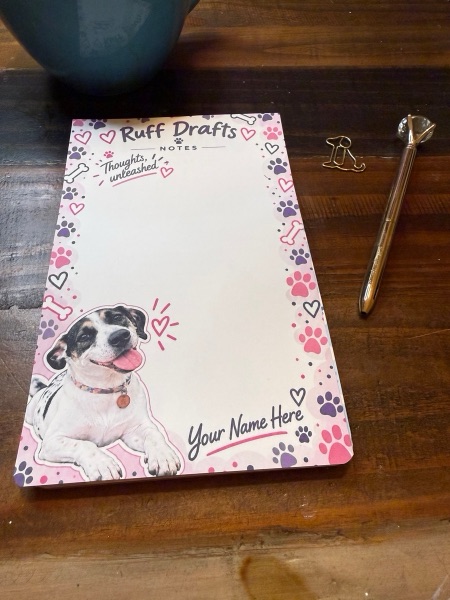 Thoughts Unleashed Blank notepad featuring Gigi