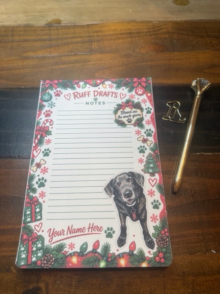Blessed Snacks notepad featuring Hershey
